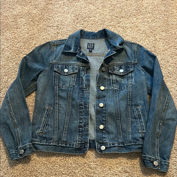 Gap dark wash jean jacket - Picture 1 of 3